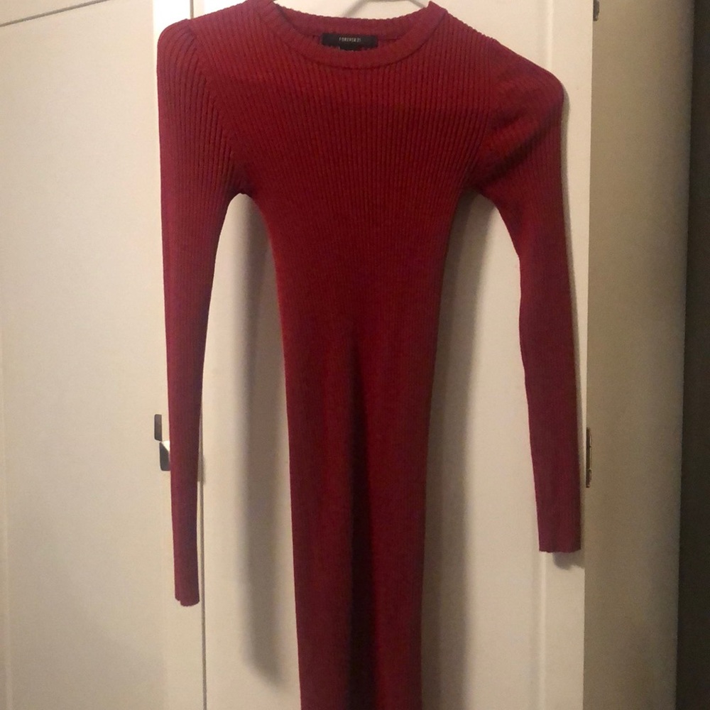 RED SWEATER DRESS ❤️